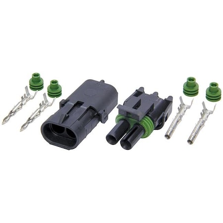Allstar Performance Allstar Performance ALL76266 2-Wire Weather Pack Connector Kit ALL76266